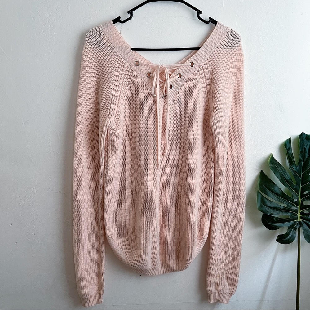 Light pink Womens knit sweater
